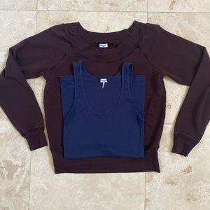 Splendid Sweatshirt and free Splendid ribbed tank top